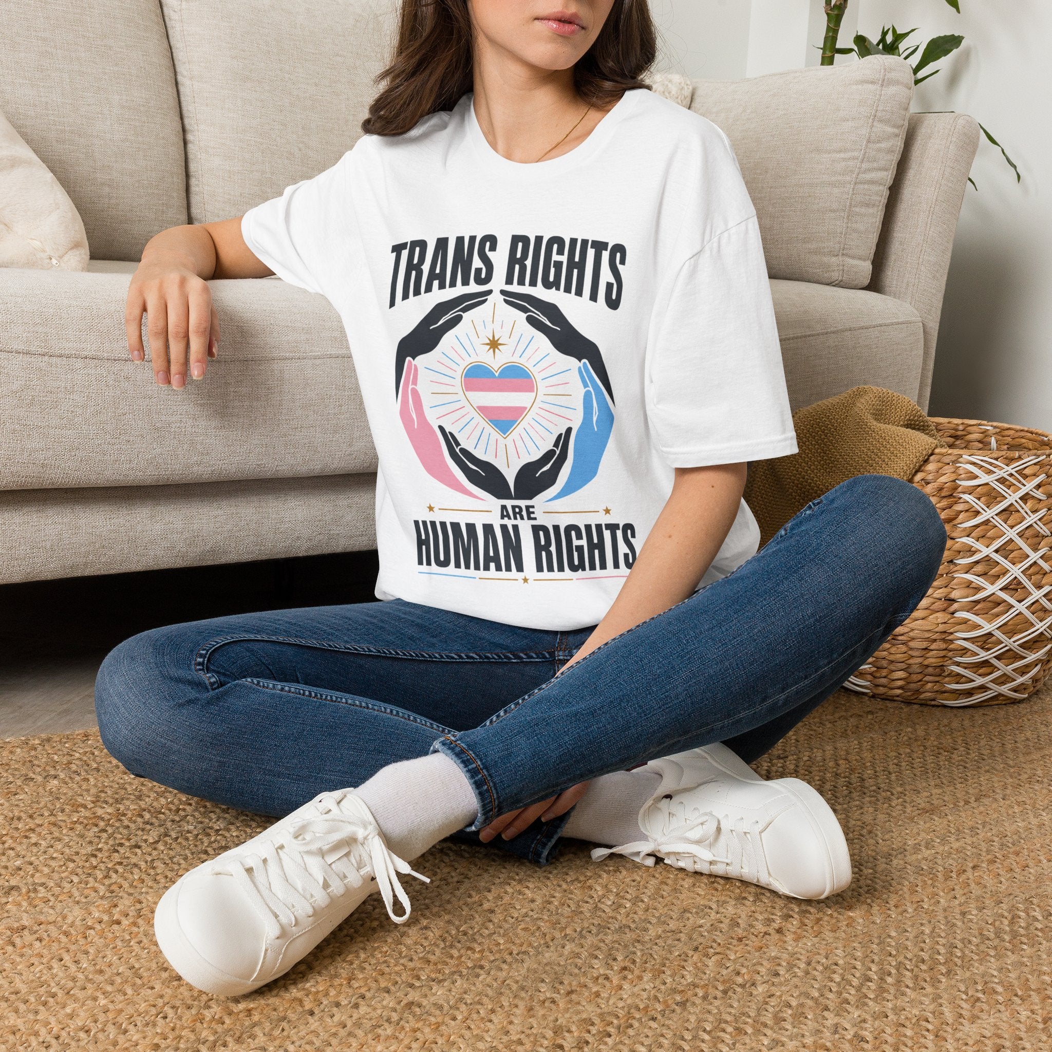 Trans Rights T-Shirt — "Trans Rights Are Human Rights" Pride Tee