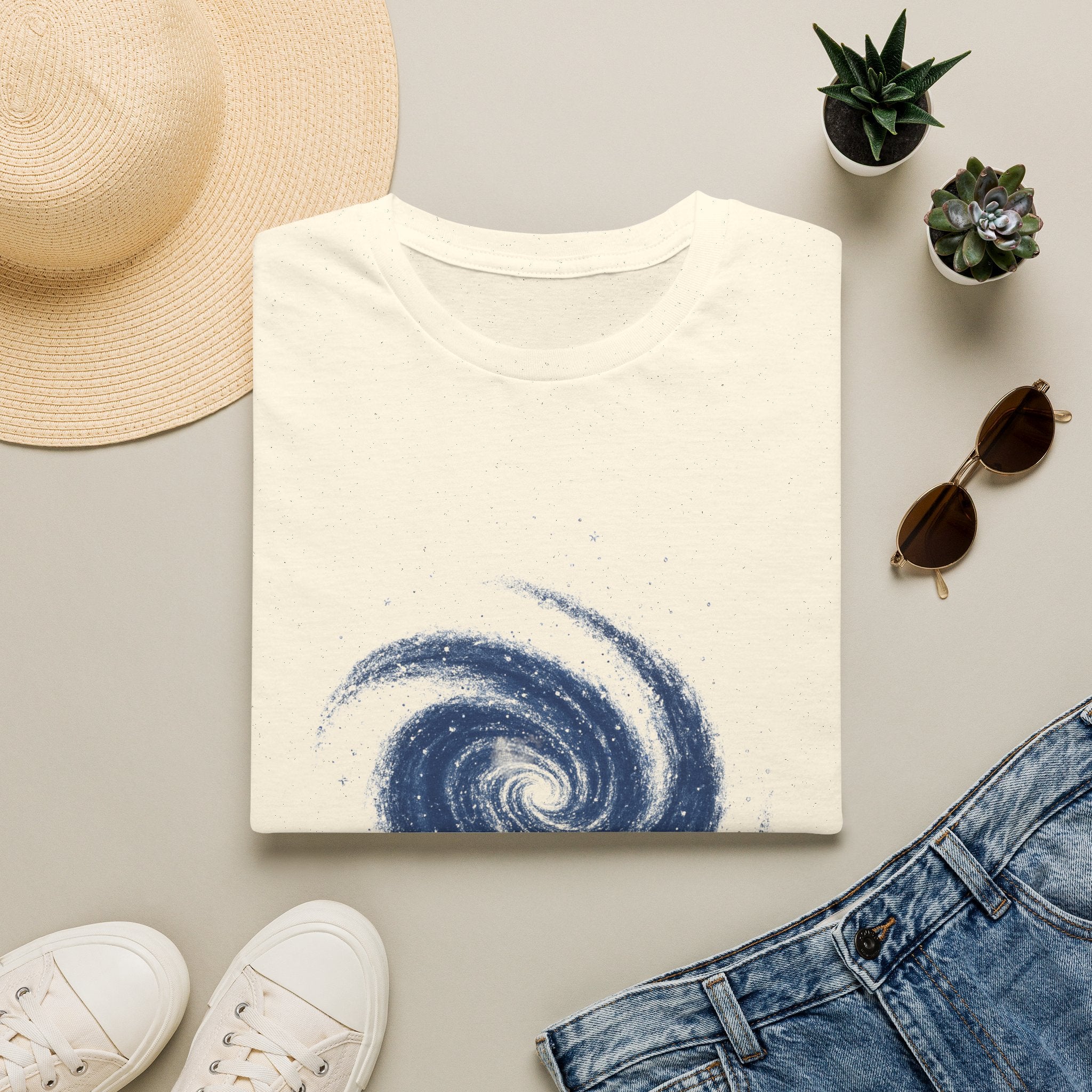 Galaxy Swirl T-Shirt — Cosmic Spiral Tee