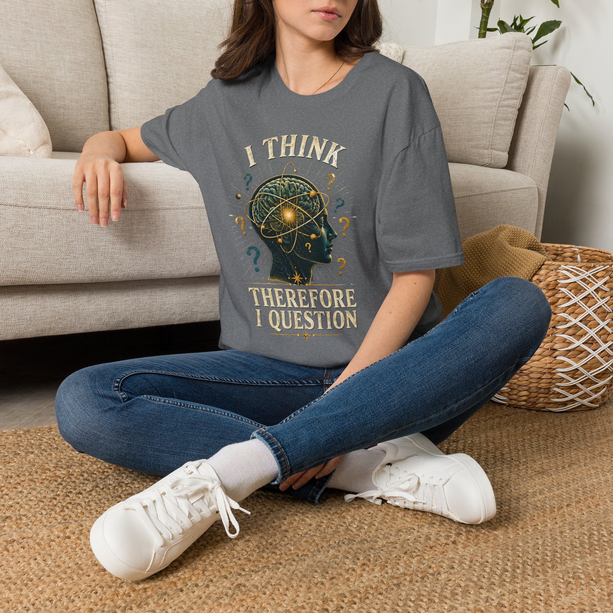 Questioning Mind T-Shirt — I Think Therefore I Question Graphic Tee