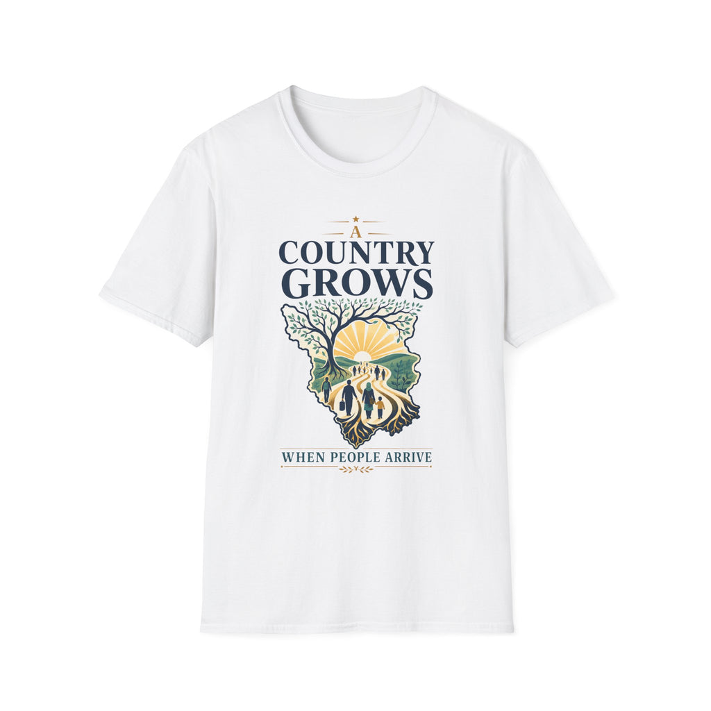 Country Grows T-Shirt — 'Country Grows' Sunset Tree Graphic Tee