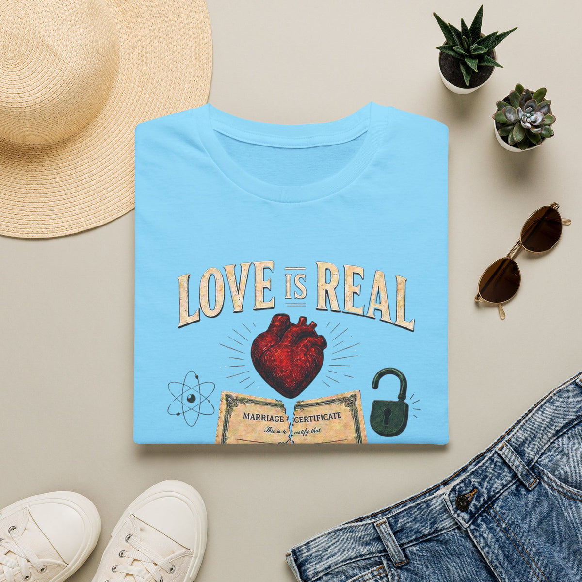 Love Is Real, Contracts Are Optional Graphic Tee