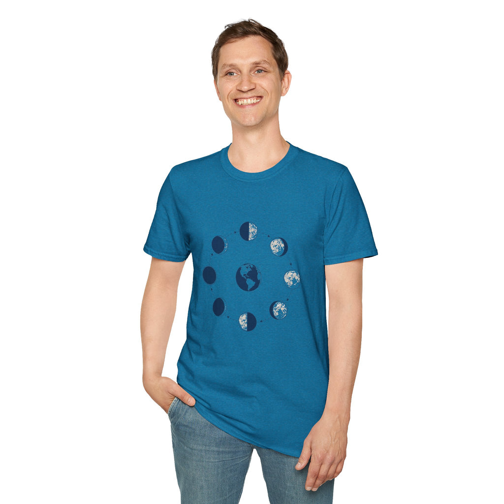 Moon Phase T-Shirt —Lunar Cycle Graphic Tee