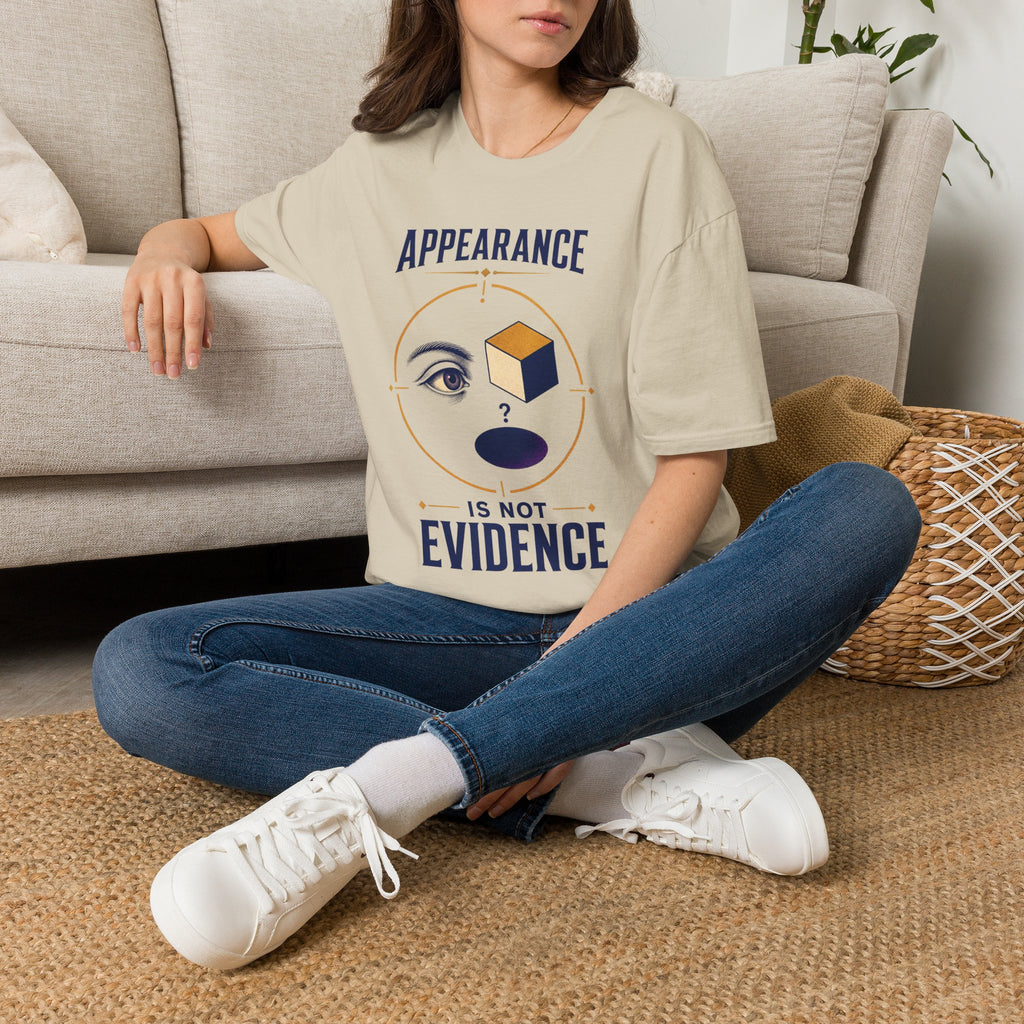 "Appearance Is Not Evidence" Graphic Tee