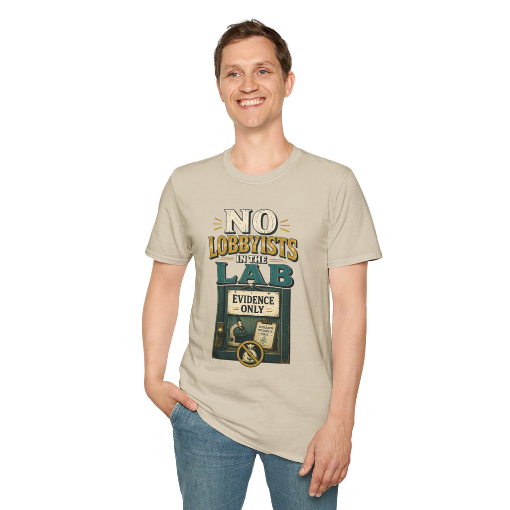 "No Lobbyists in the Lab" Vintage Science Tee