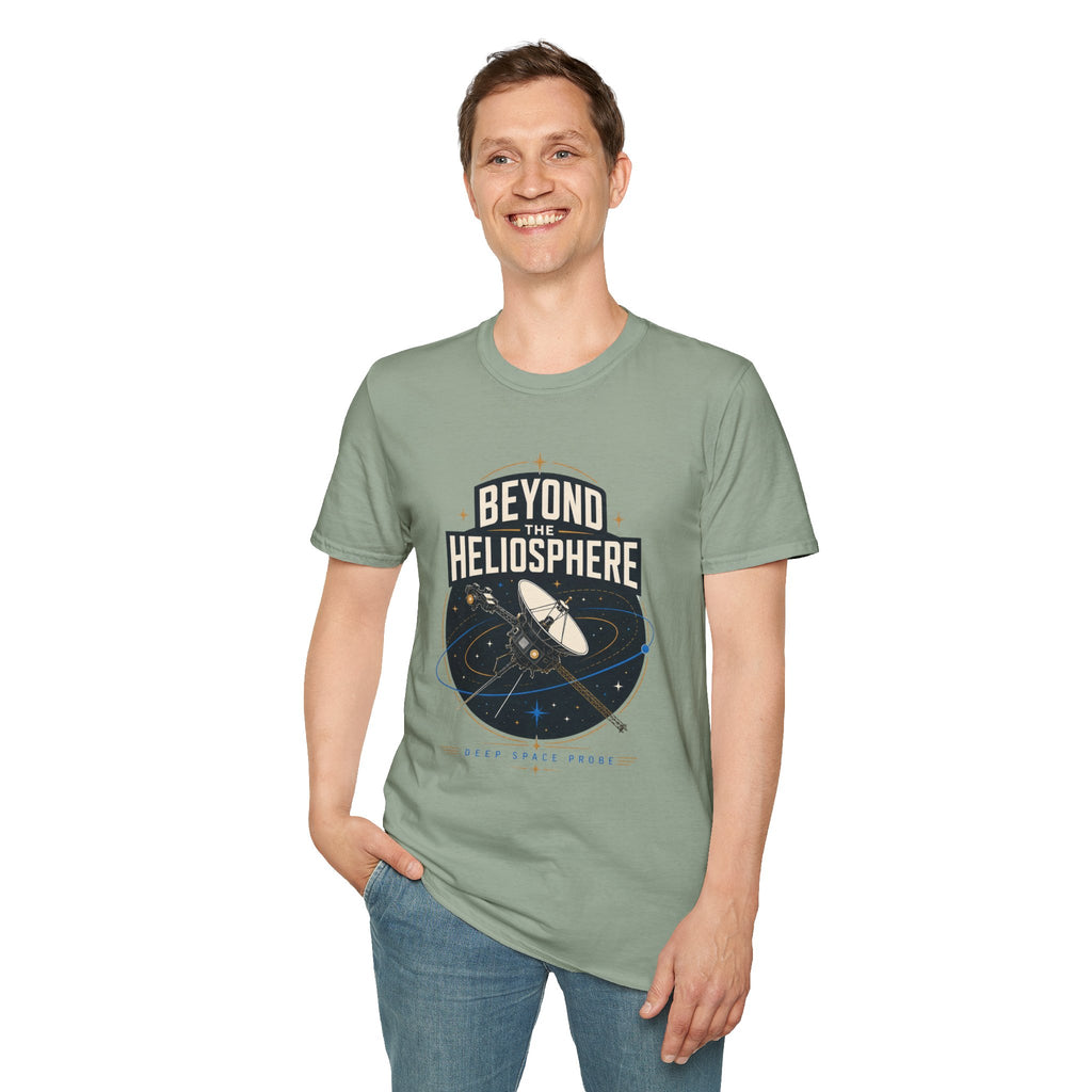 Beyond the Heliosphere T-Shirt — Space Exploration Graphic Tee