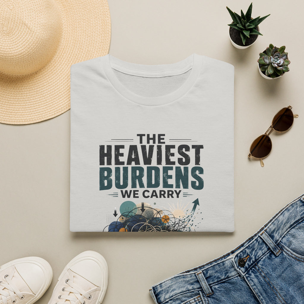 T-Shirt — “The Heaviest Burdens We Carry” Mental Health Awareness Tee
