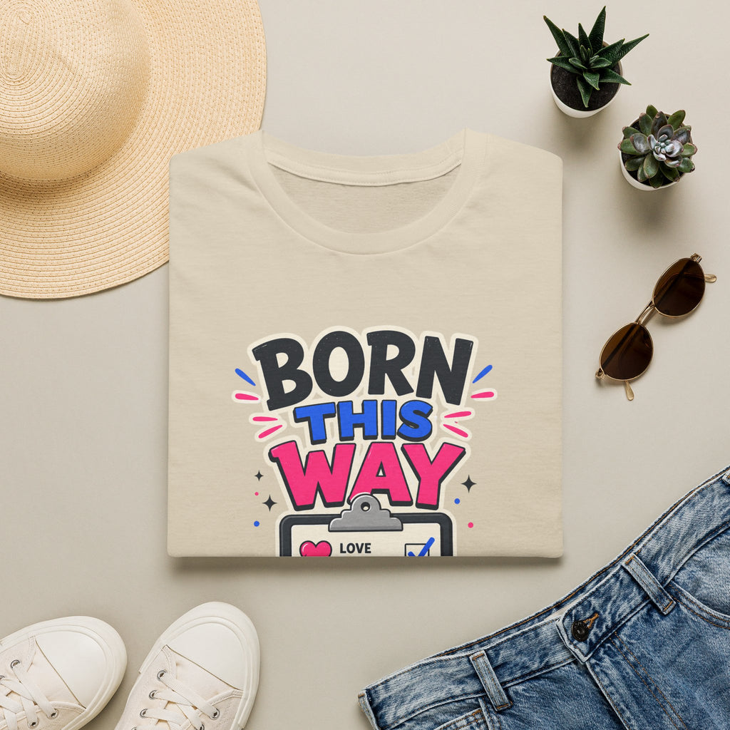 Born This Way T-Shirt — Pride LGBTQ+ Checklist Graphic Tee