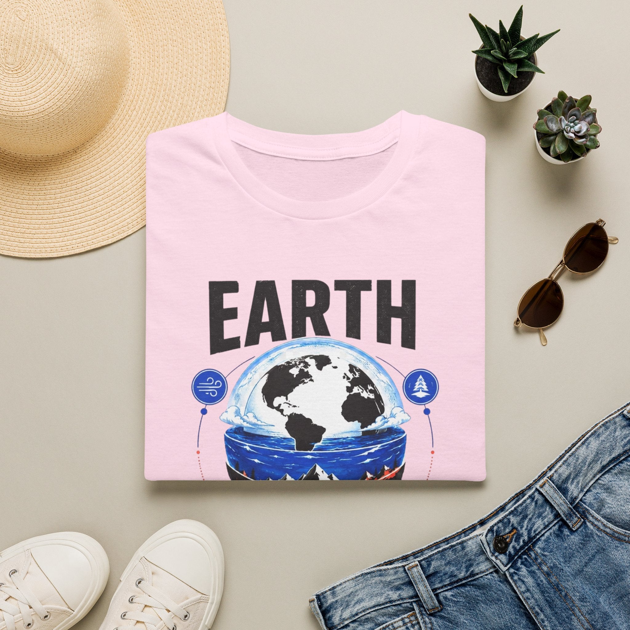 Earth Graphic T-Shirt — "Treat It Like It's Your Only Home" Environmental Tee