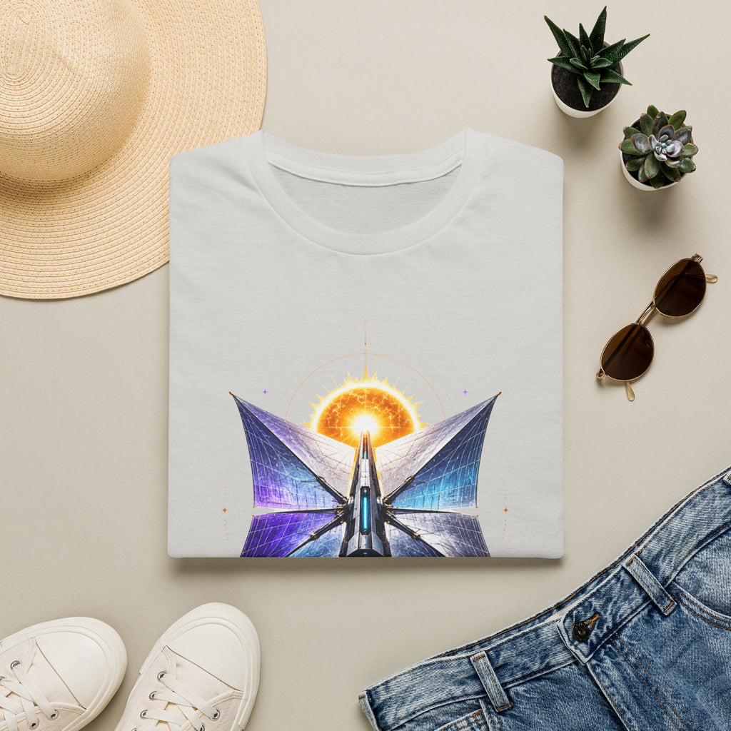 Solar Sail T‑Shirt — Spacecraft Butterfly Graphic ("Solar Sail")