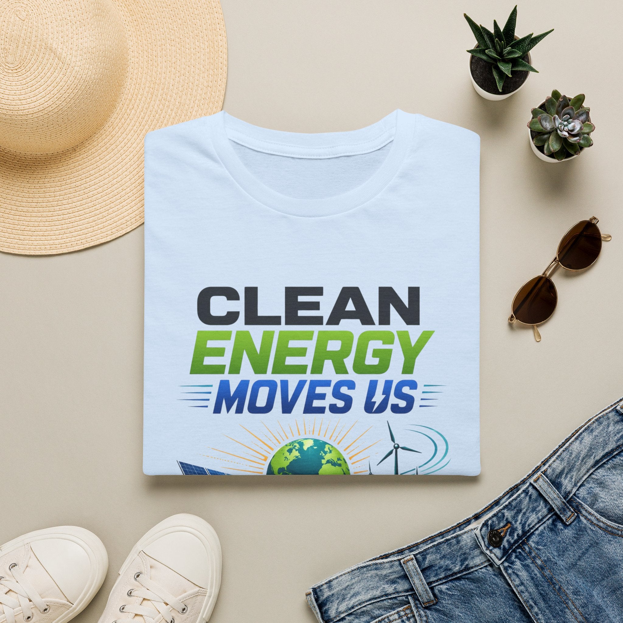 Clean Energy Moves Us T‑Shirt