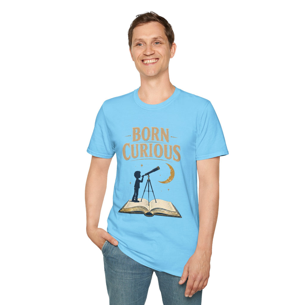 Born Curious Telescope T-Shirt