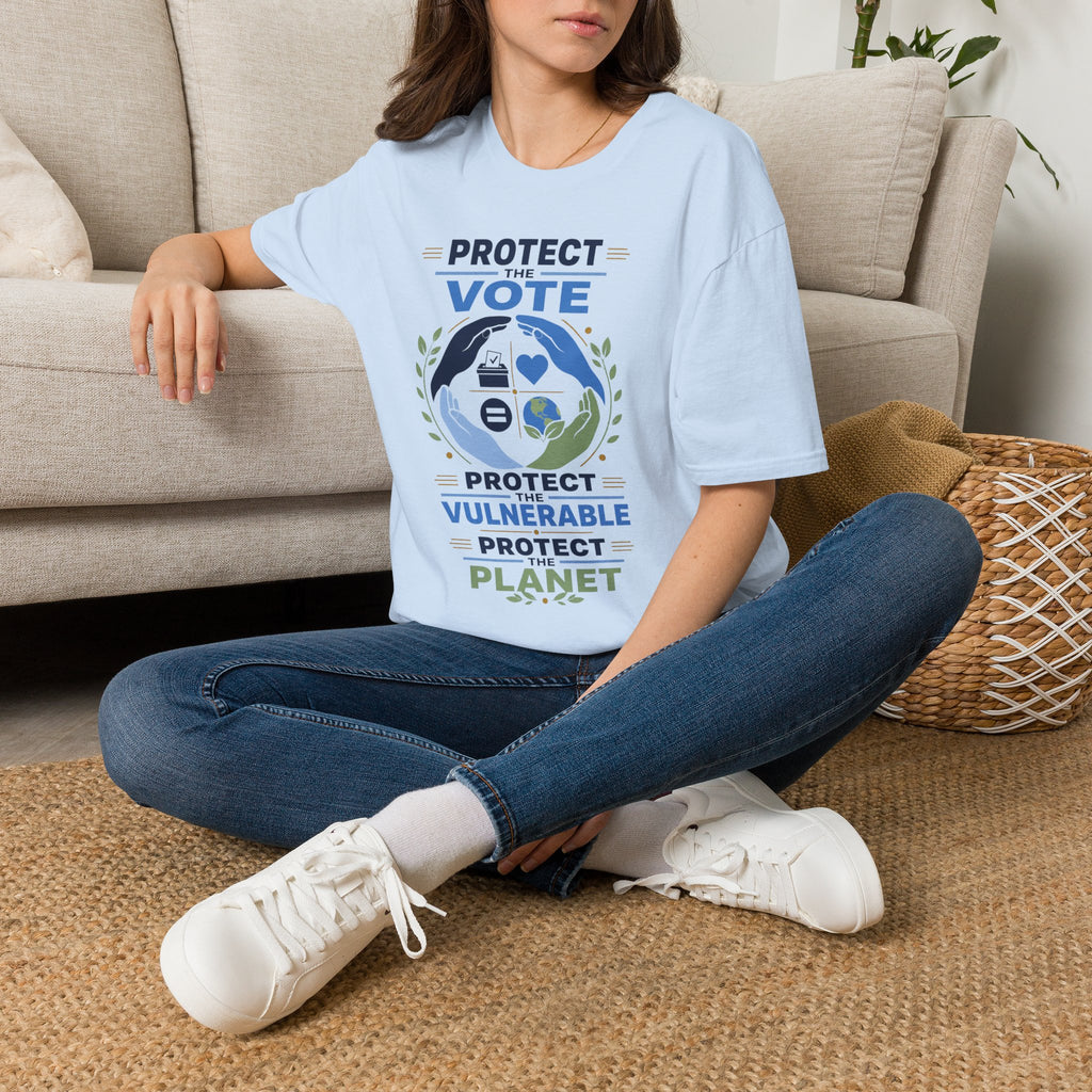 Protect the Vote T-Shirt — Voter Rights & Planet Protection Tee