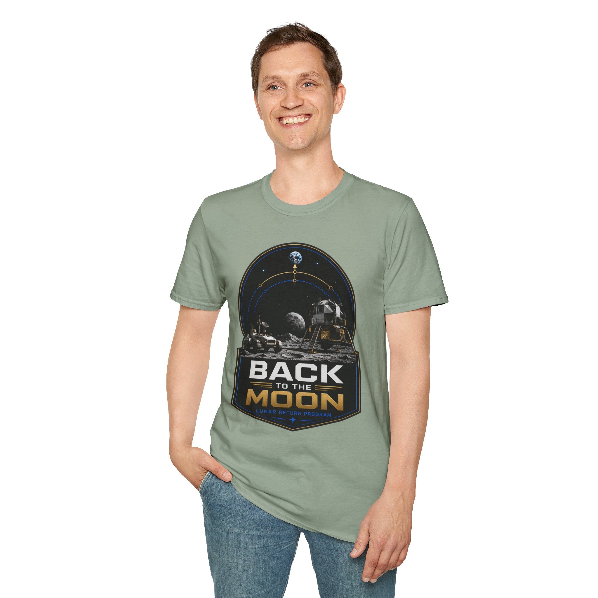 Back to the Moon T-Shirt — Lunar Mission Retro Space Tee