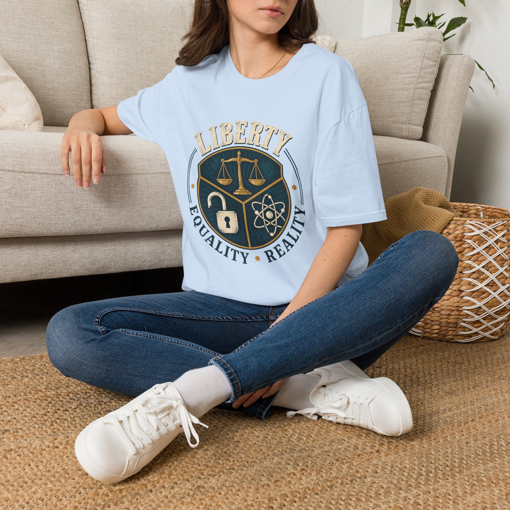 Liberty Scales T-Shirt — Equality • Reality Graphic Tee