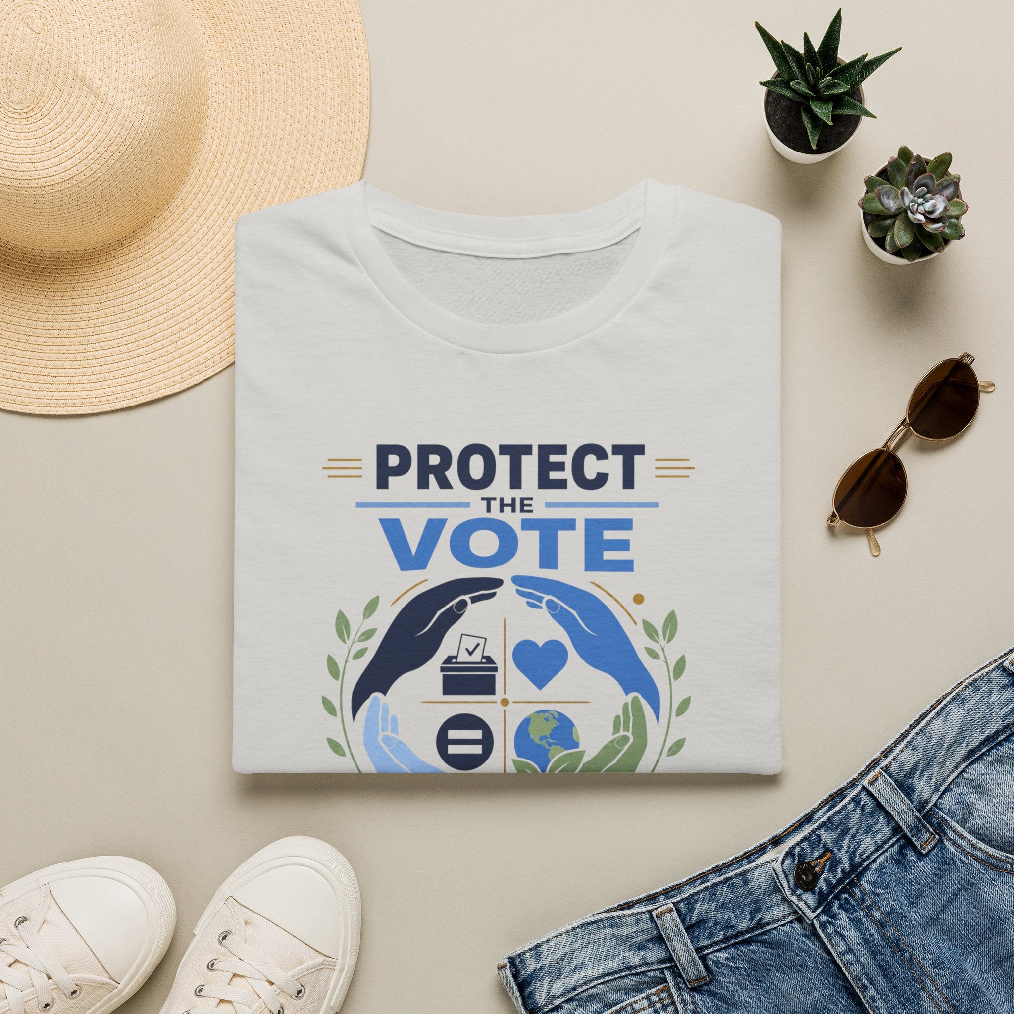 Protect the Vote T-Shirt — Voter Rights & Planet Protection Tee