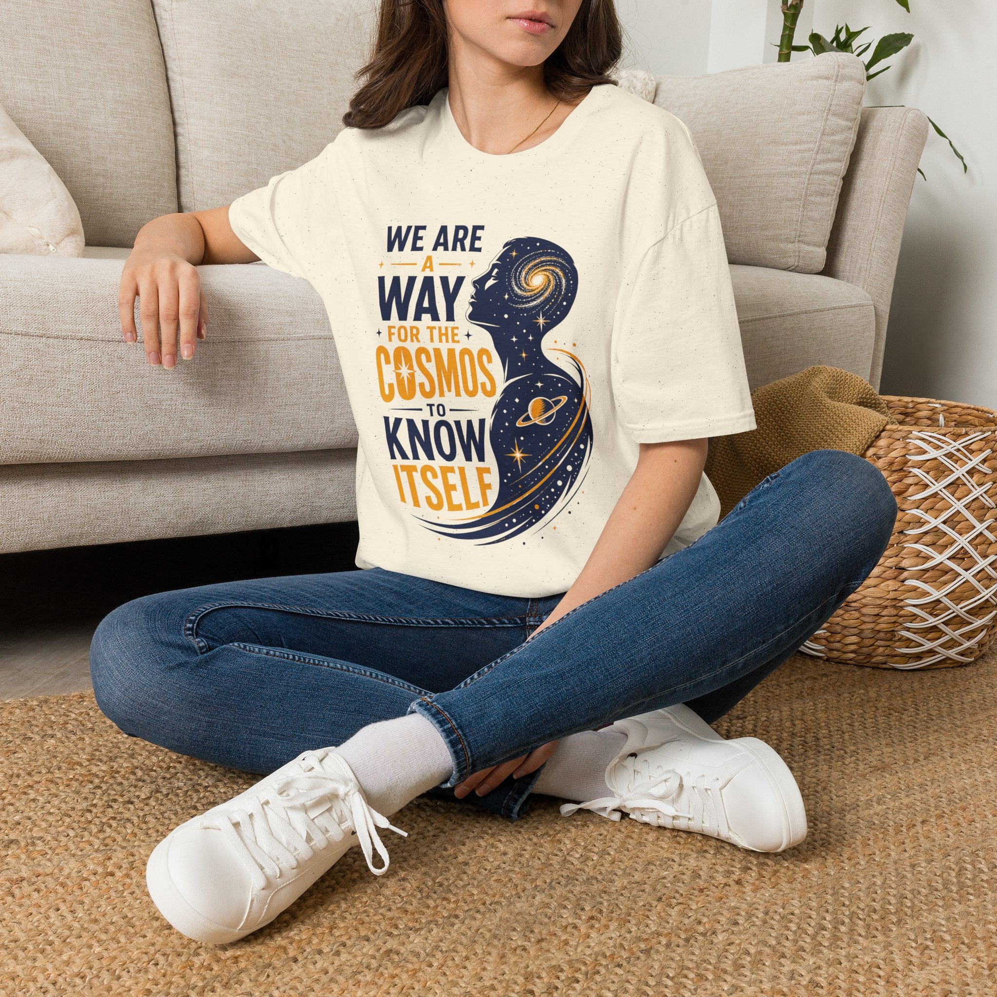 Cosmos Quote T-Shirt — "We Are A Way For The Cosmos To Know Itself"