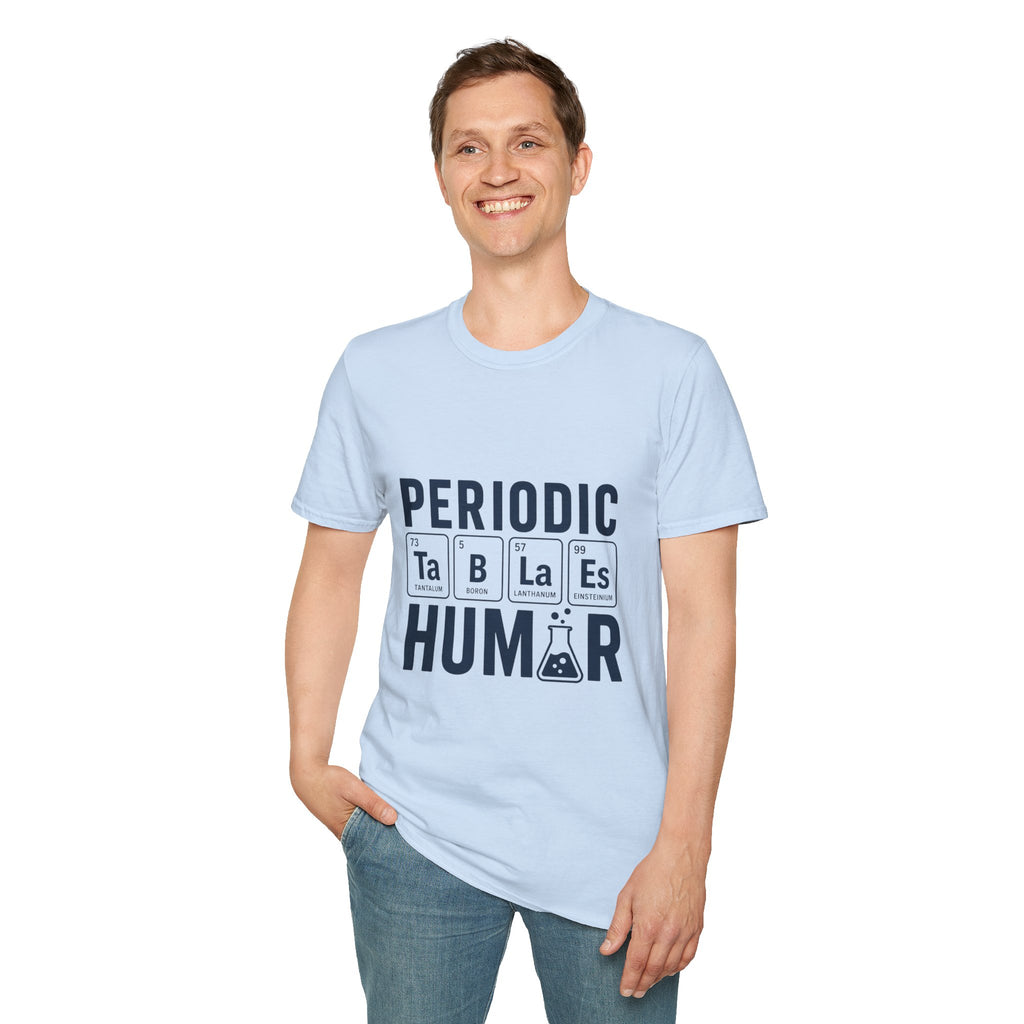 Periodic Tables Humor Graphic Tee (Periodic Human Chemistry Design)