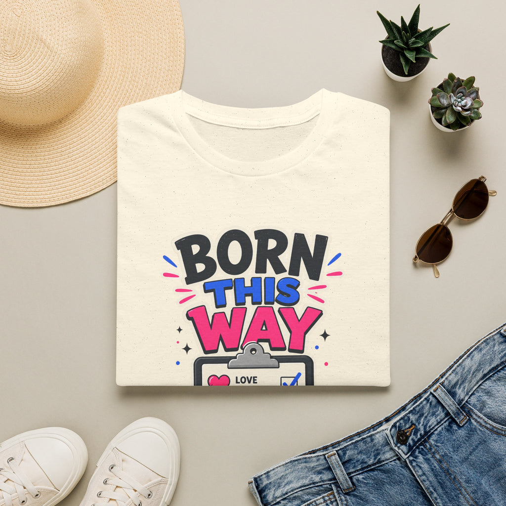 Born This Way T-Shirt — Pride LGBTQ+ Checklist Graphic Tee
