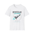 Interstellar Courier T‑Shirt — Retro Space Rocket Tee for Sci‑Fi Fans