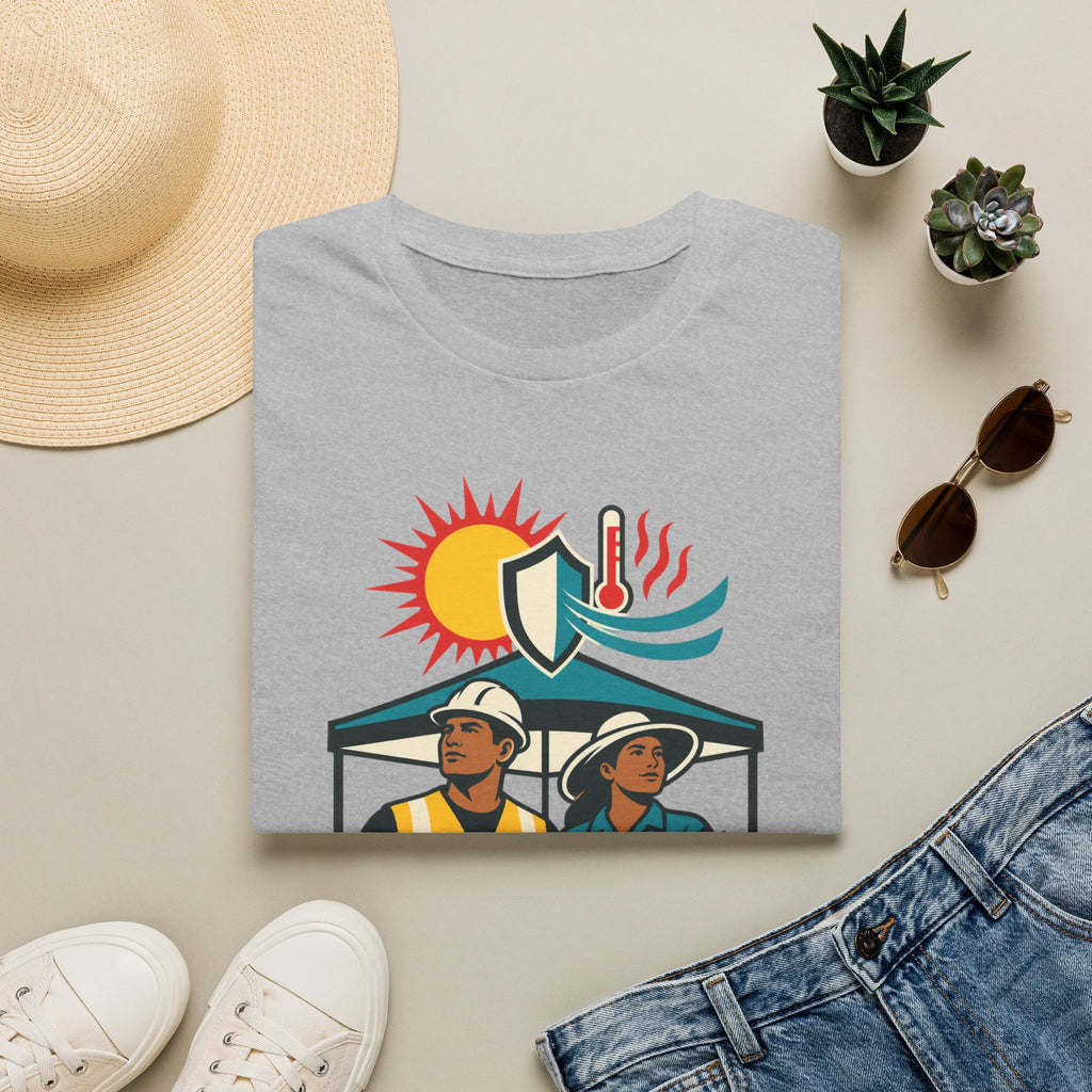 Safety Awareness T-Shirt — "No Job Should Cost a Life" Construction Heat Safety Tee