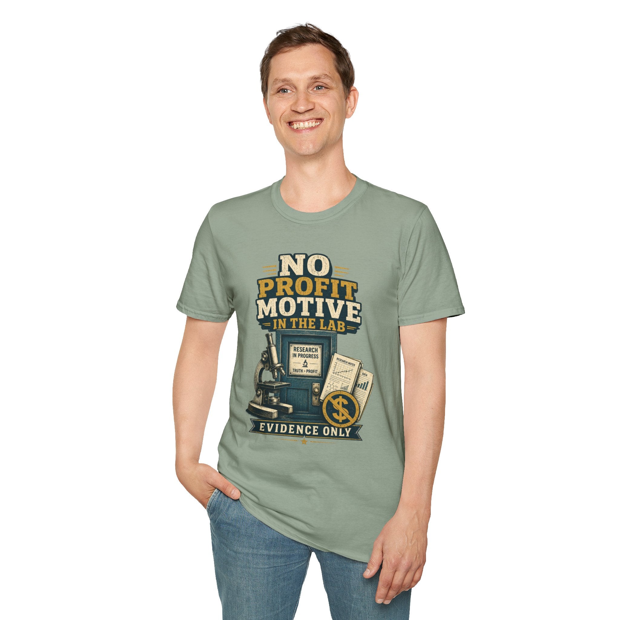 No Profit Motive in the Lab T‑Shirt — Researcher Science Tee