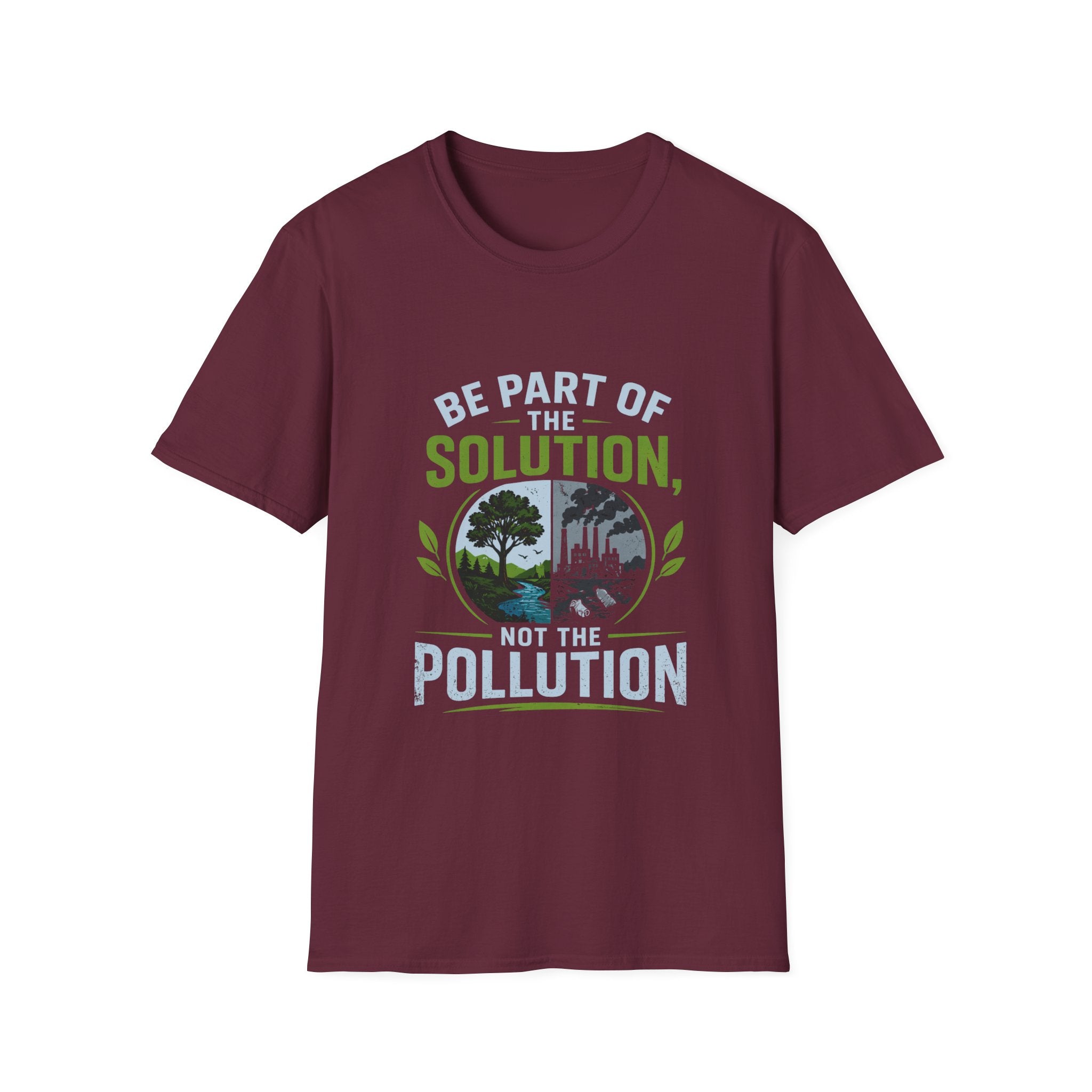 Solution Not Pollution Unisex Softstyle T-Shirt