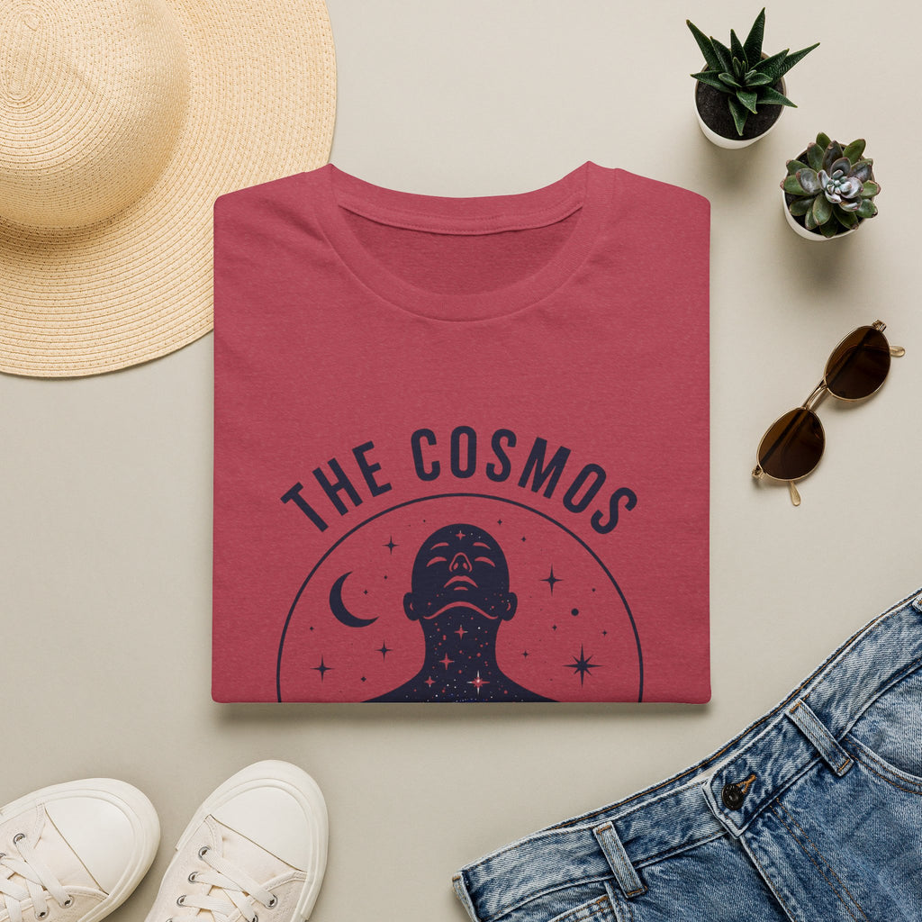 Cosmos Graphic Tee — "The Cosmos Is Within Us" Spiritual Astronomy Shirt