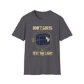 Don't Guess Box Graphic T-Shirt — 'Test the Light' Mystical Eye Tee