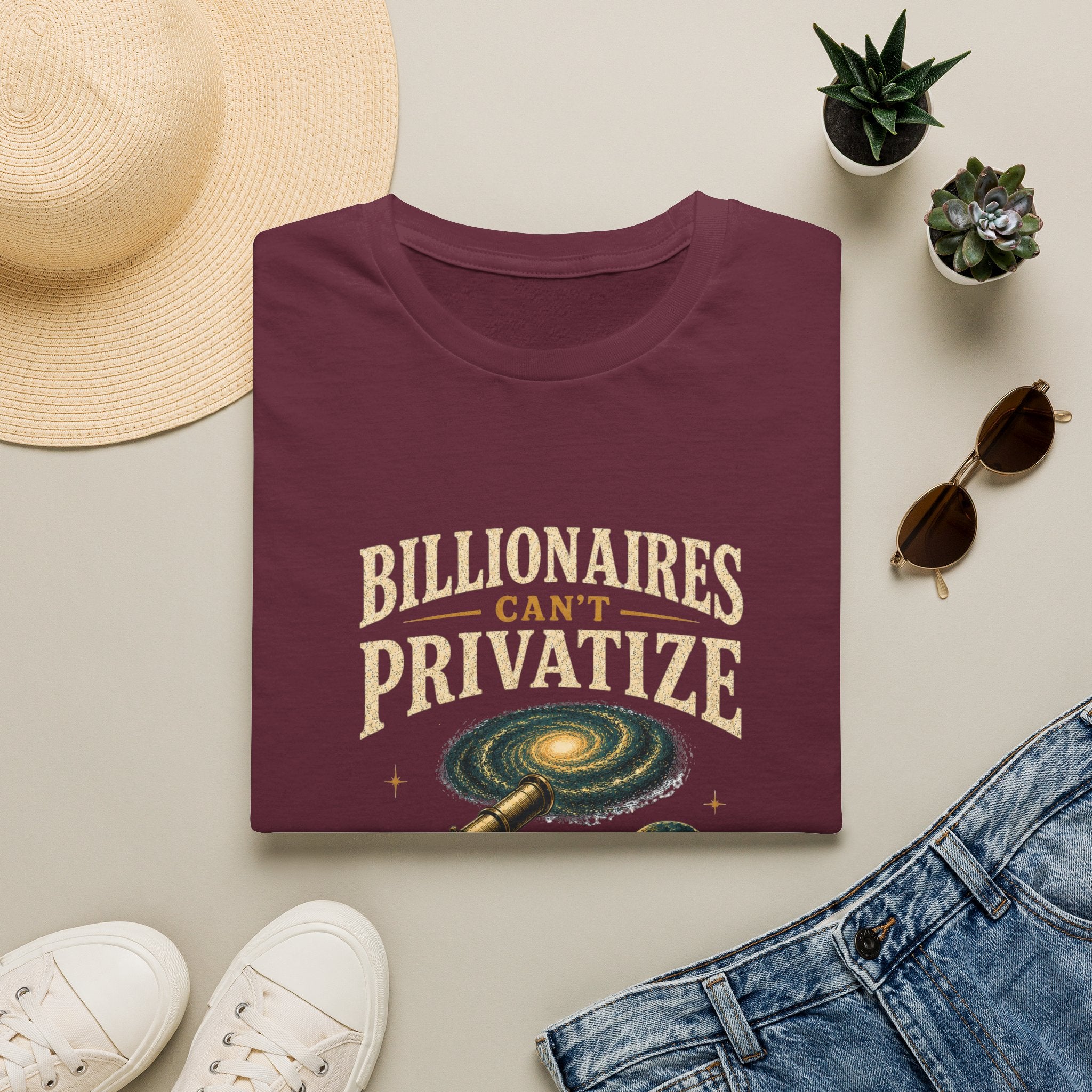 "Billionaires Can't Privatize the Stars" Graphic Tee