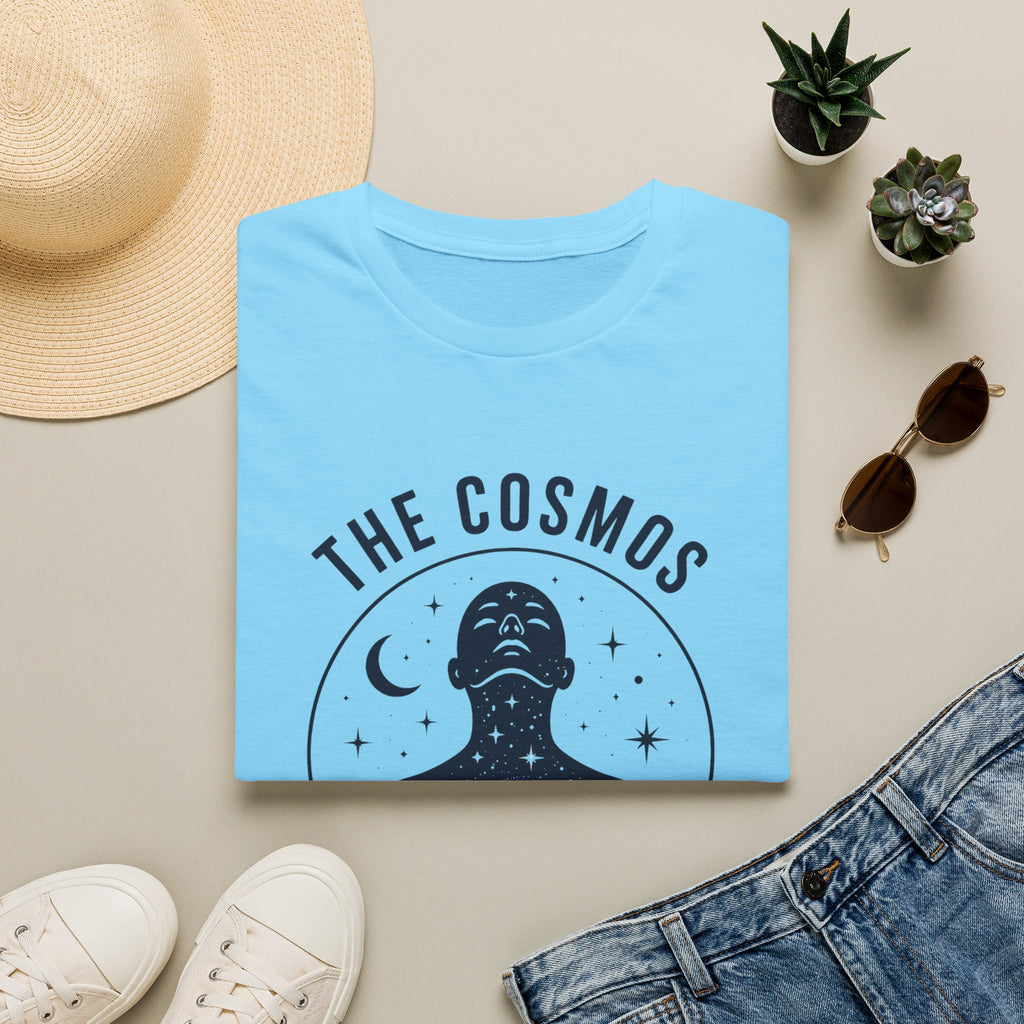 Cosmos Graphic Tee — "The Cosmos Is Within Us" Spiritual Astronomy Shirt