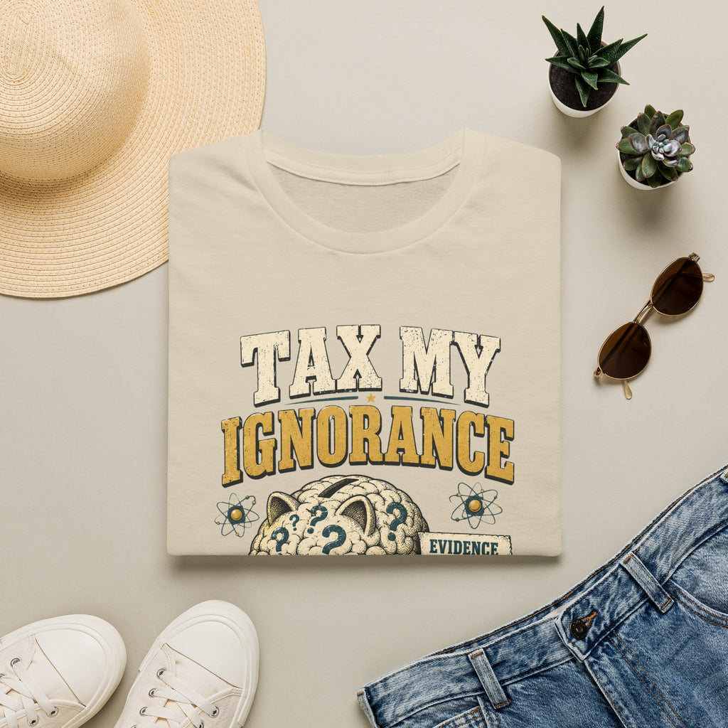 Tax My Ignorance T-Shirt – Funny Political Piggy Bank Design
