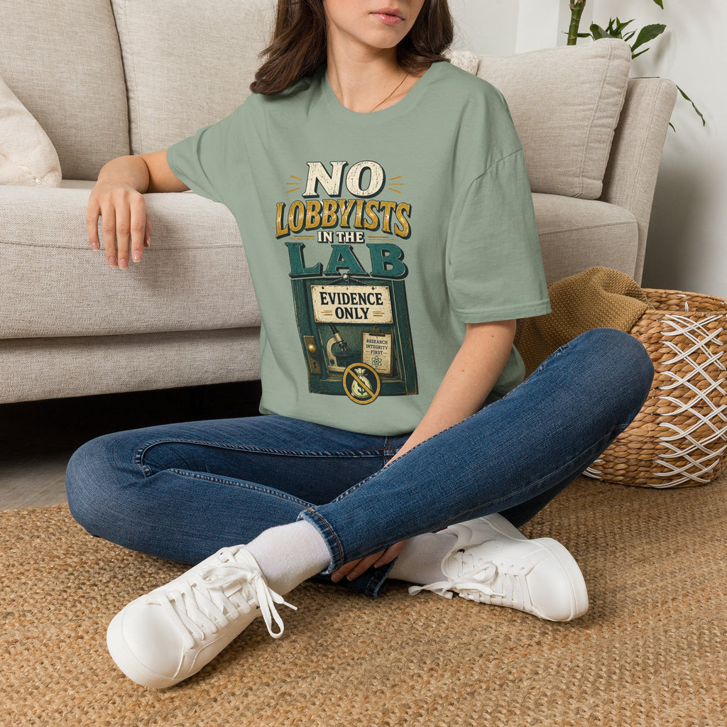 "No Lobbyists in the Lab" Vintage Science Tee