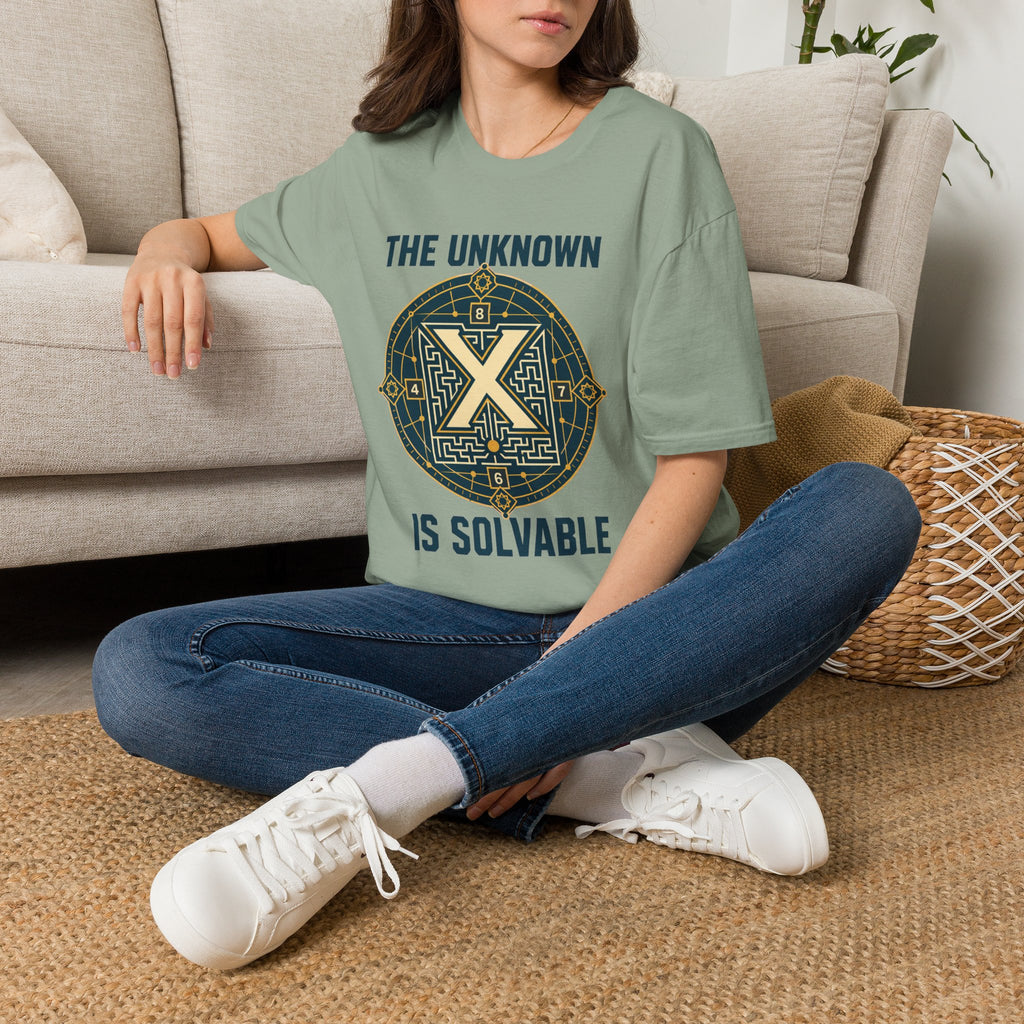 Mystery Puzzle T-Shirt — "The Unknown Is Solvable" Graphic Tee