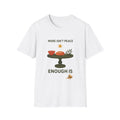 “More Isn't Peace, Enough Is” Minimalist Kitchen Illustration