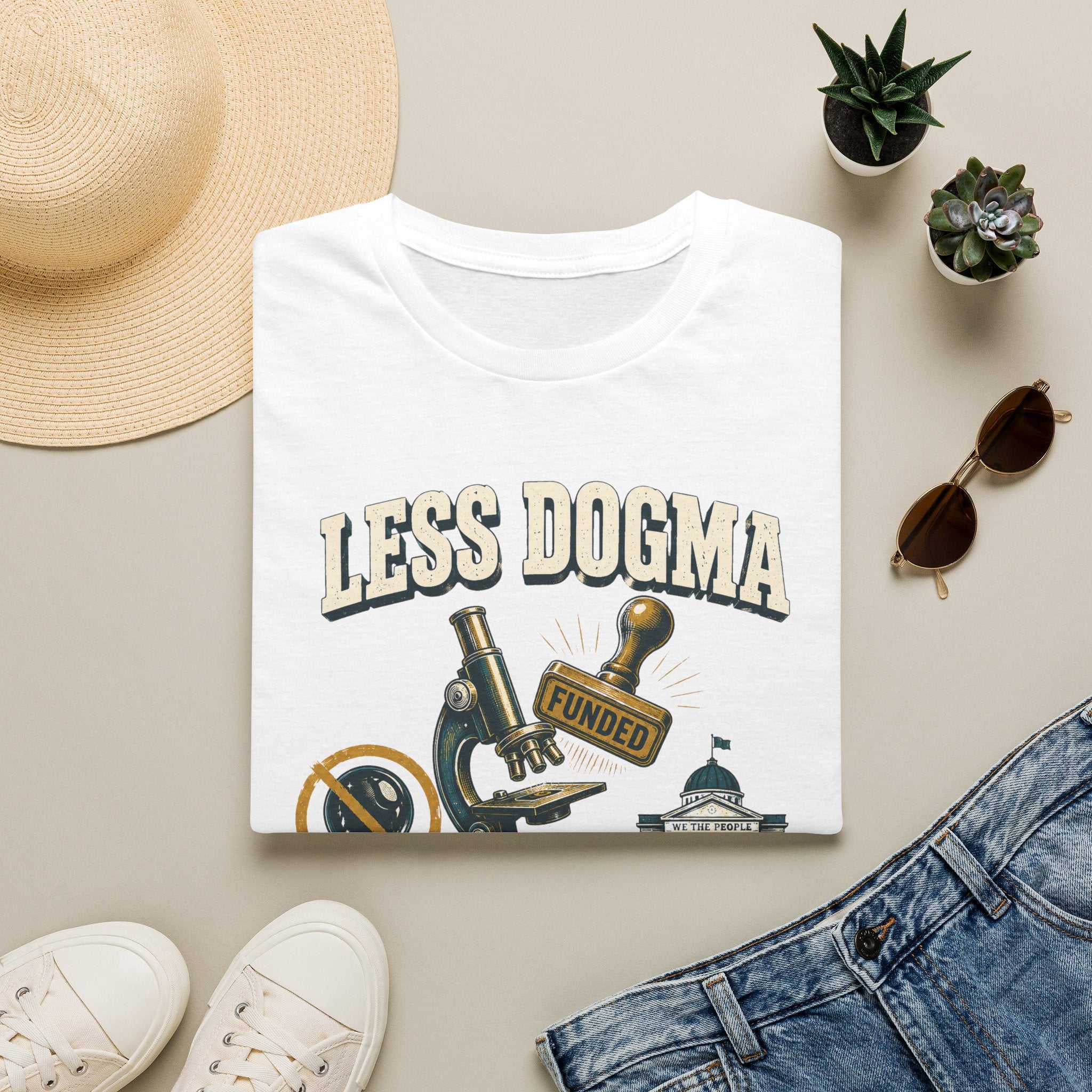 "Less Dogma, More Public Funding" Vintage Science Design