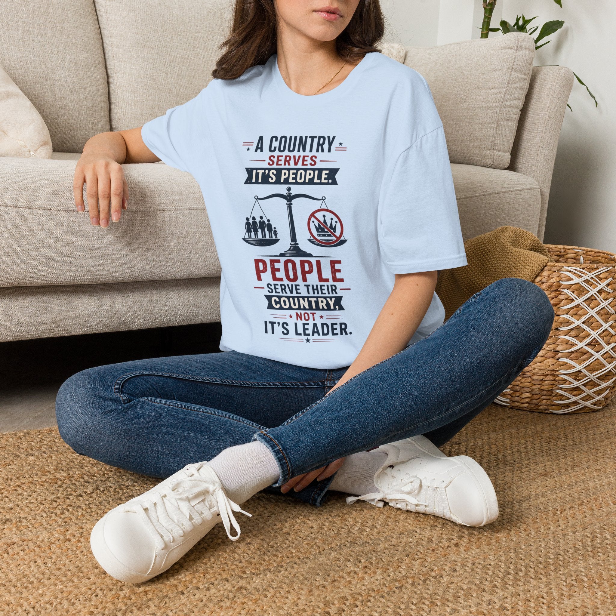 “A Country Serves Its People” Patriotic Liberty Tee