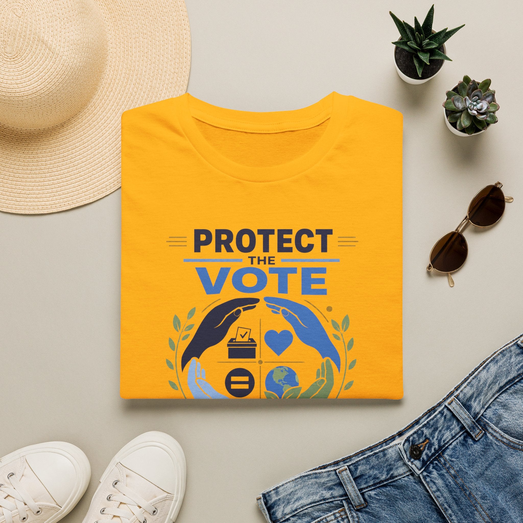 Protect the Vote T-Shirt — Voter Rights & Planet Protection Tee