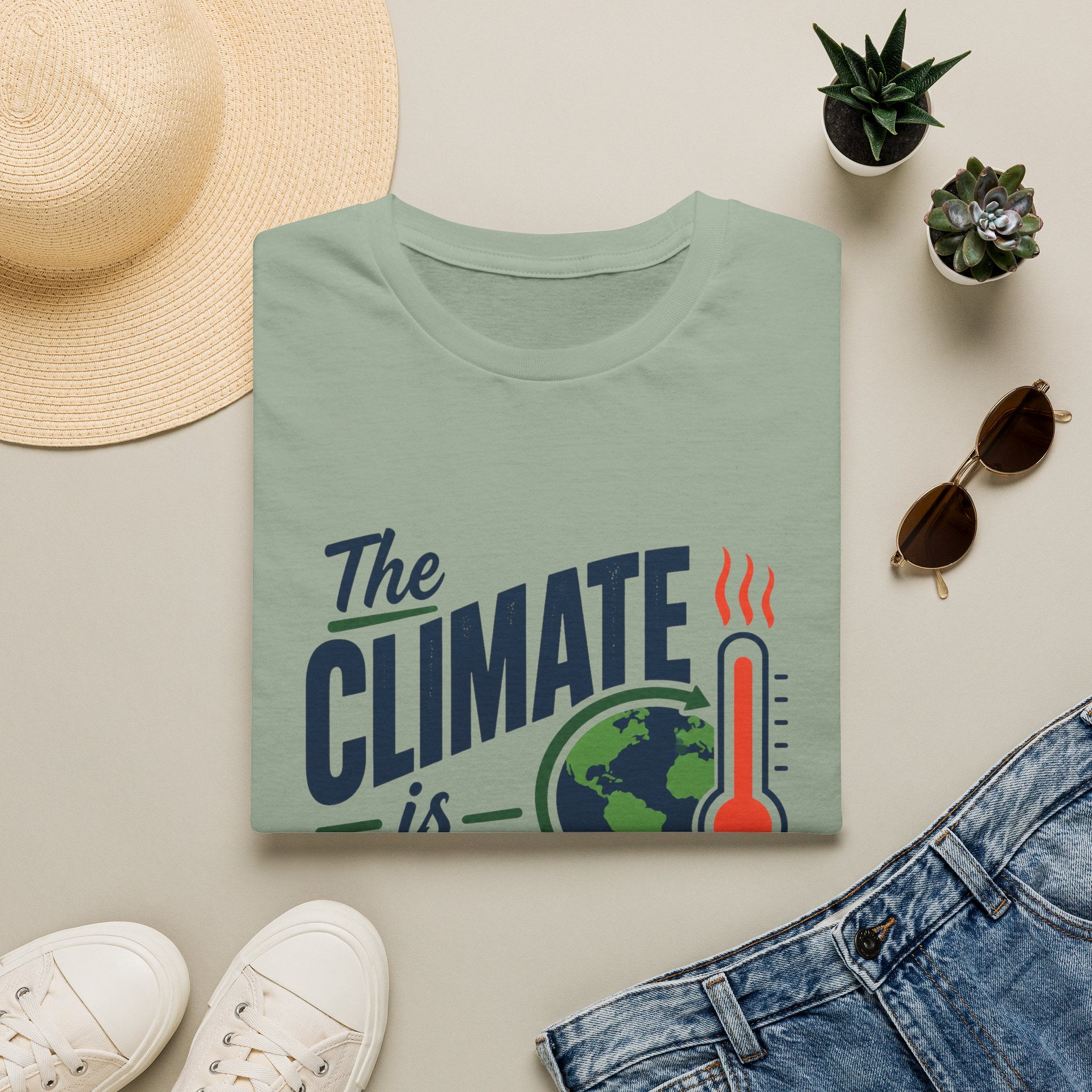 Climate Is Changing T-Shirt — "Why Aren't We" Environmental Awareness Tee