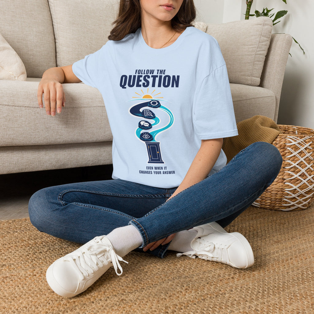 Follow the Question T-Shirt — Inspirational Travel & Curiosity Tee