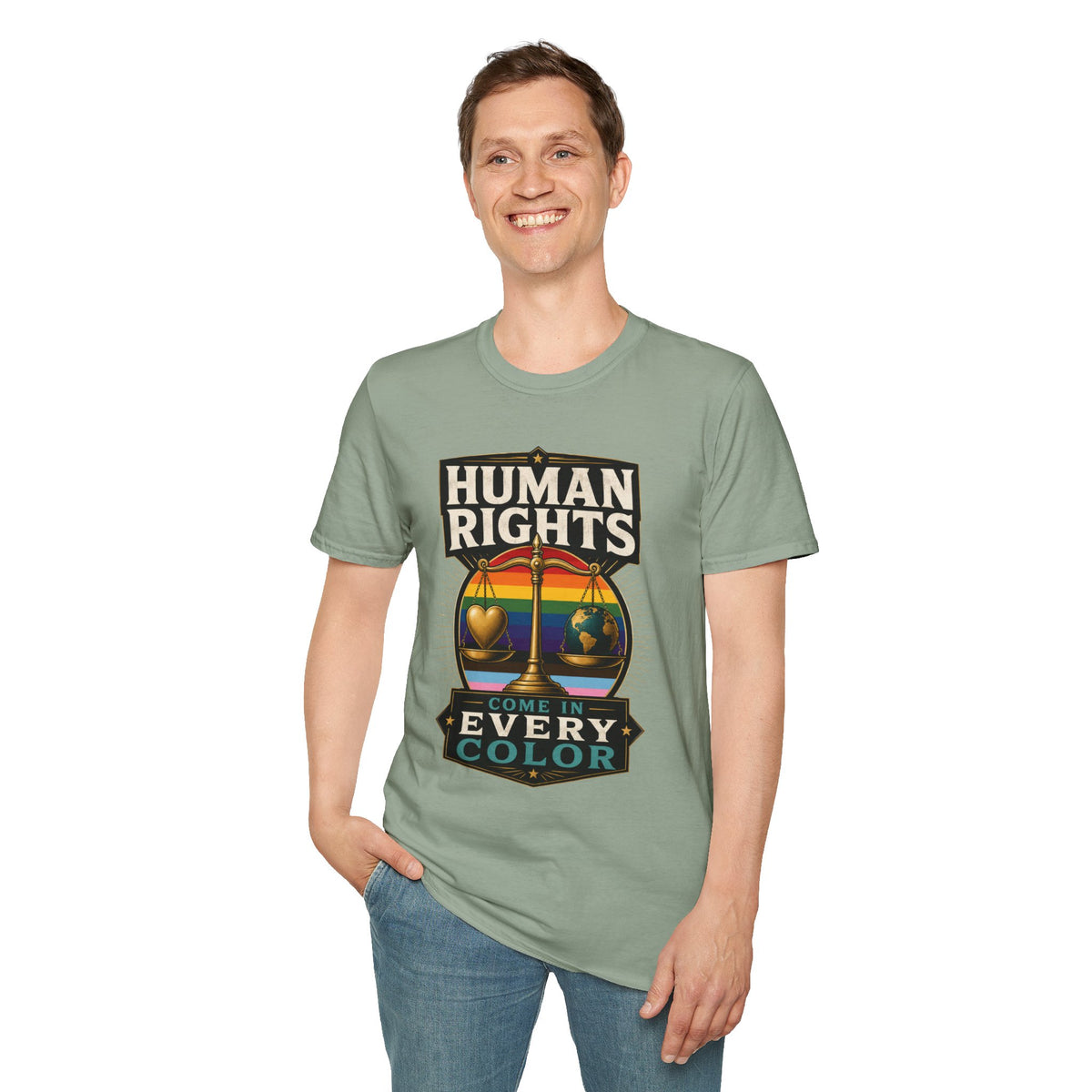 Human Rights T-Shirt — Love in Every Color LGBTQ+ Pride Tee