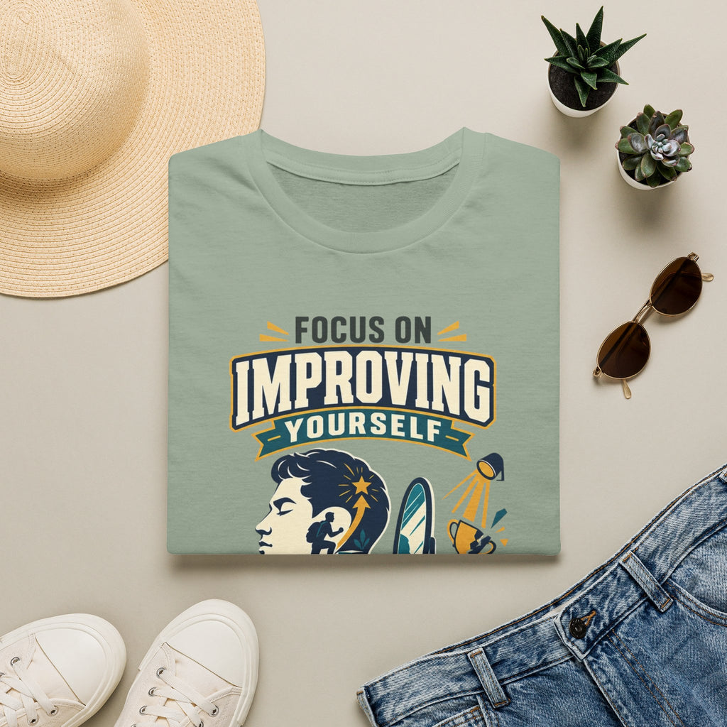 "Focus on Improving Yourself, Not Proving Yourself" Motivational Tee