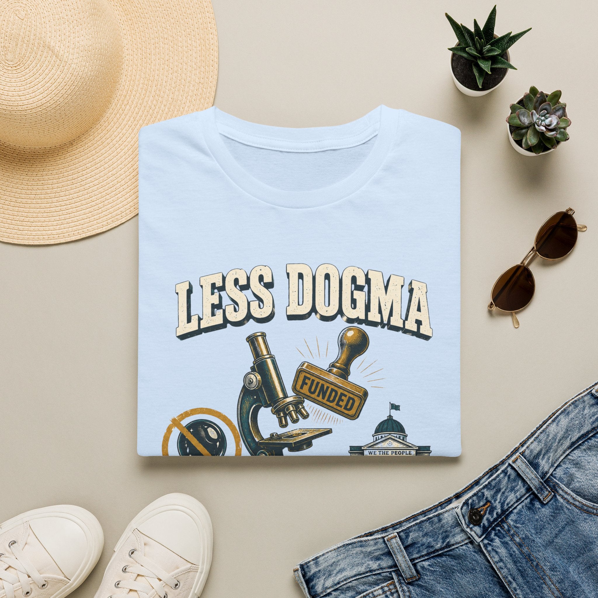 "Less Dogma, More Public Funding" Vintage Science Design
