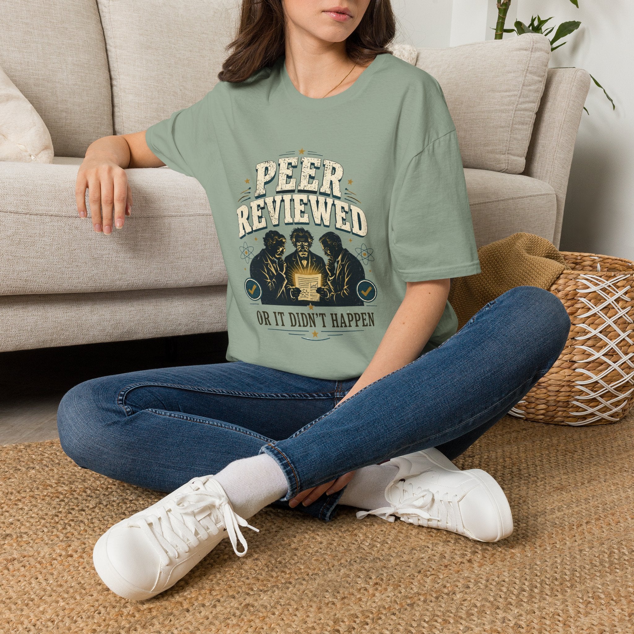 Peer Reviewed T-Shirt — Funny Academic 'Peer Reviewed or It Didn’t Happen' Tee