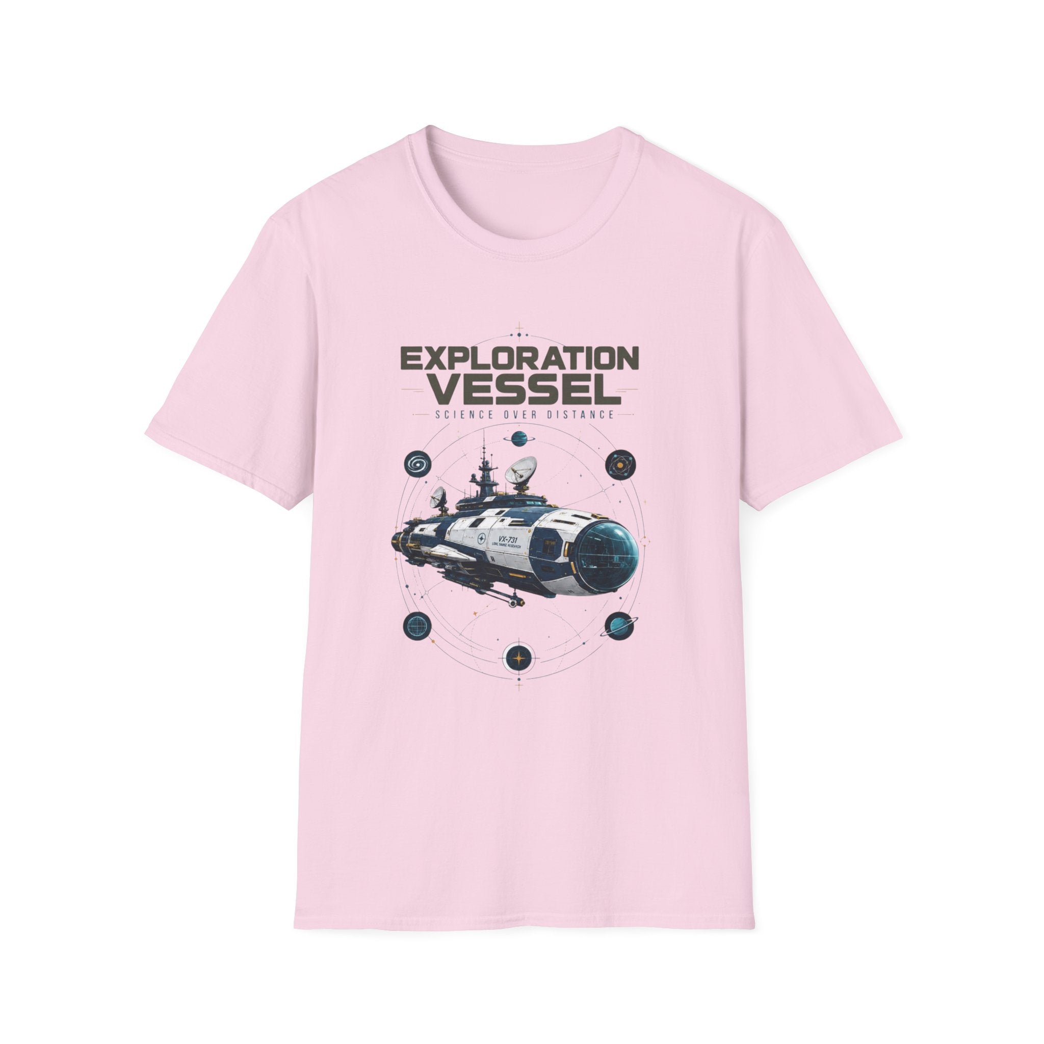 Exploration Vessel T-Shirt — Science Over Distance Space Graphic Tee