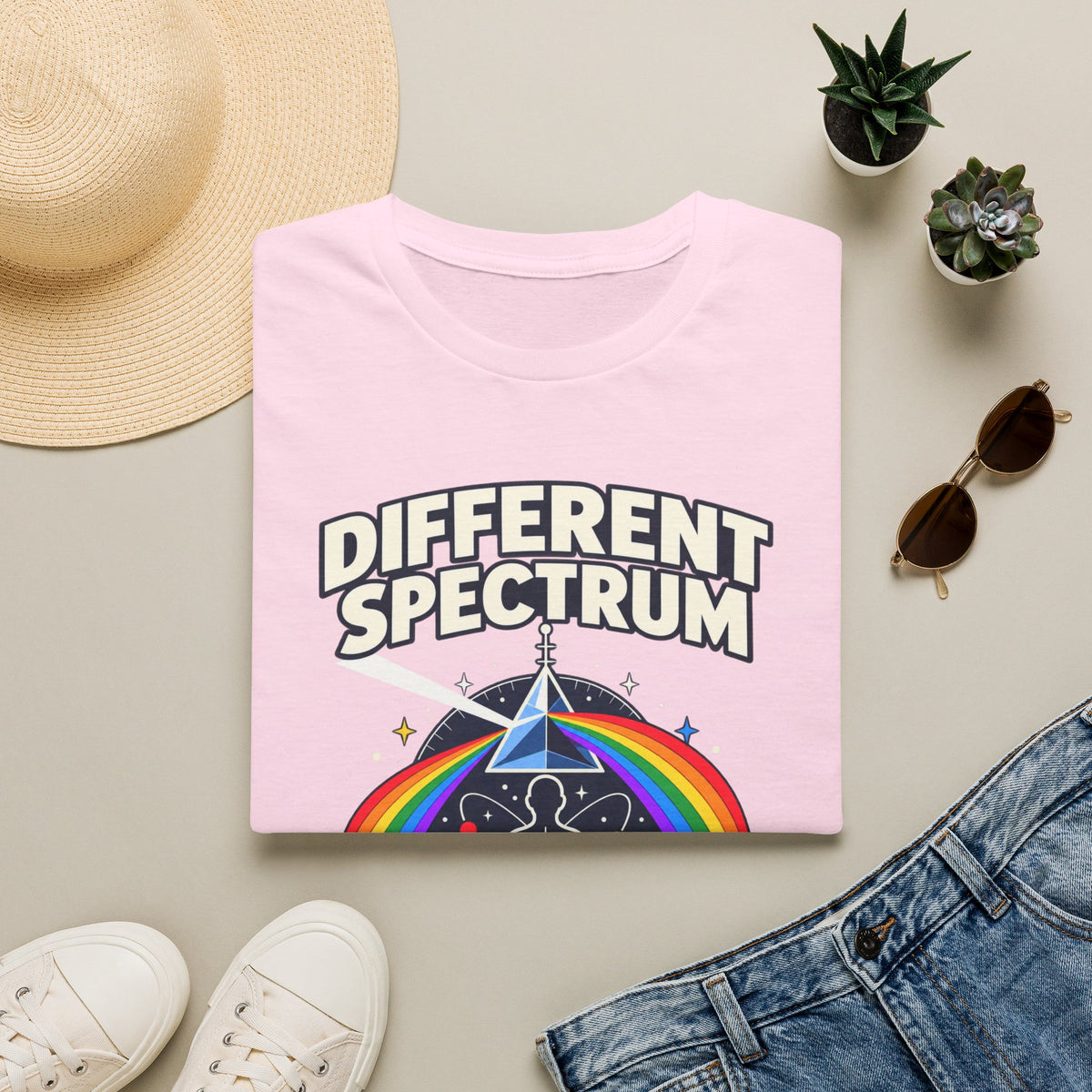 Different Spectrum T‑Shirt — Pride Rainbow Inclusive "Same Humanity" Tee