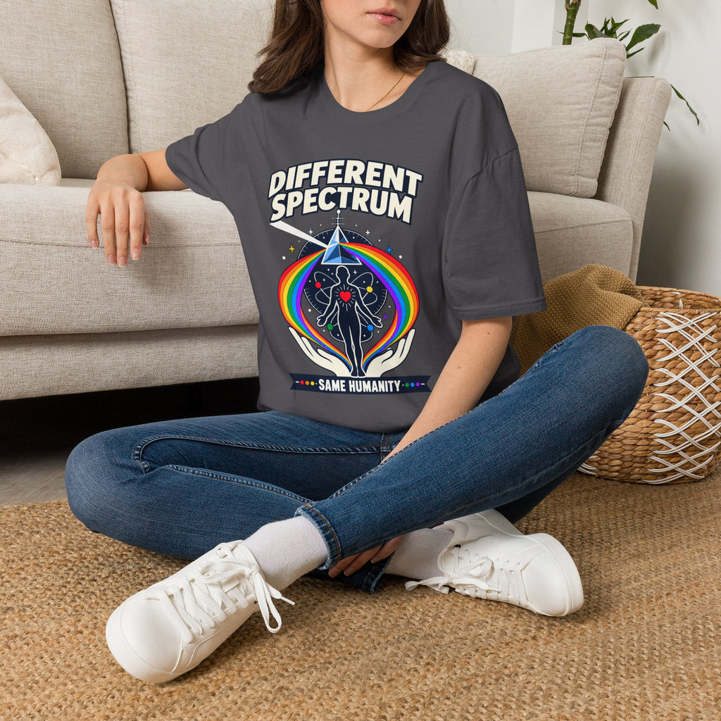 Different Spectrum T‑Shirt — Pride Rainbow Inclusive "Same Humanity" Tee