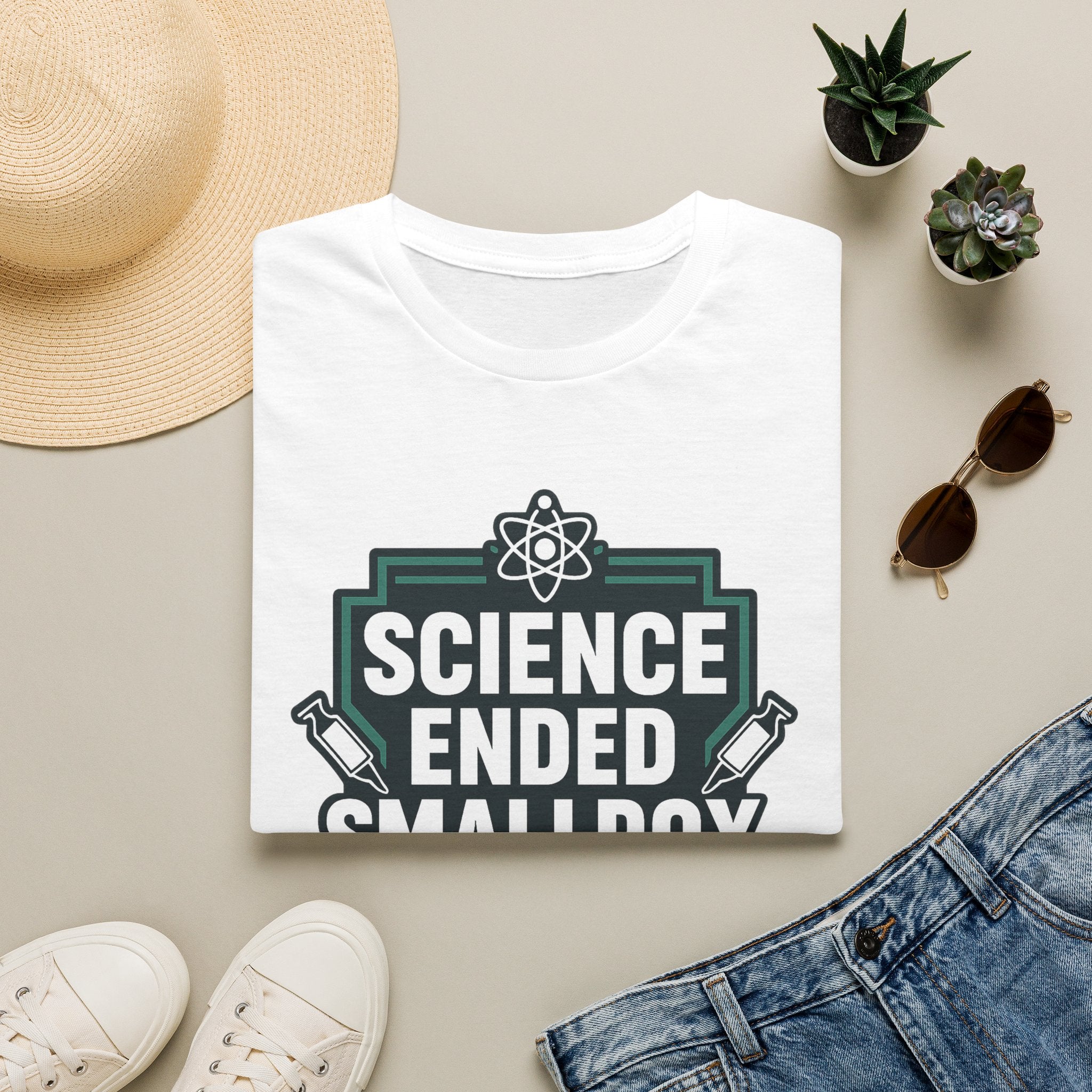 Science Ended Smallpox T-Shirt — Retro Science Graphic Tee