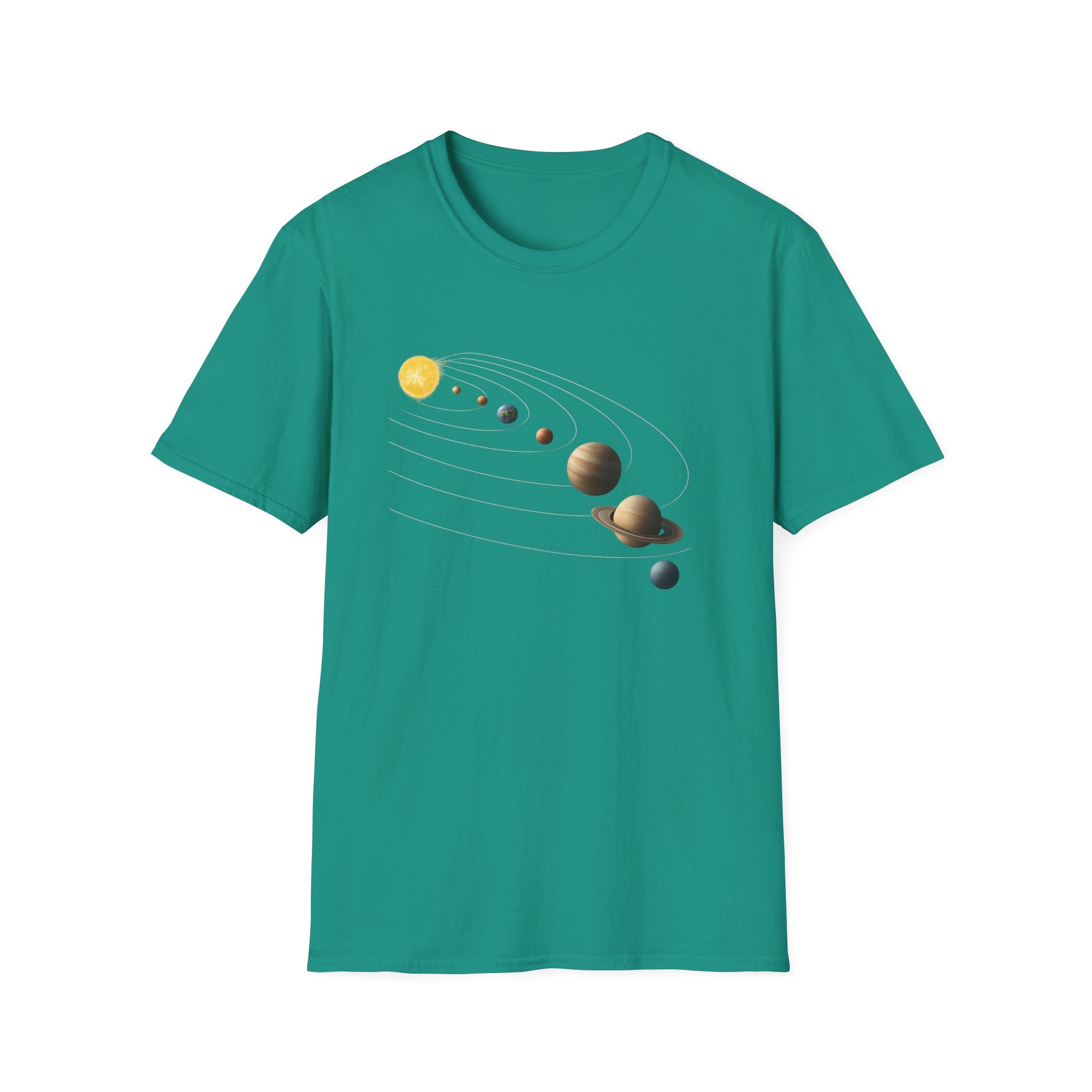 Solar System image Unisex Softstyle T-Shirt