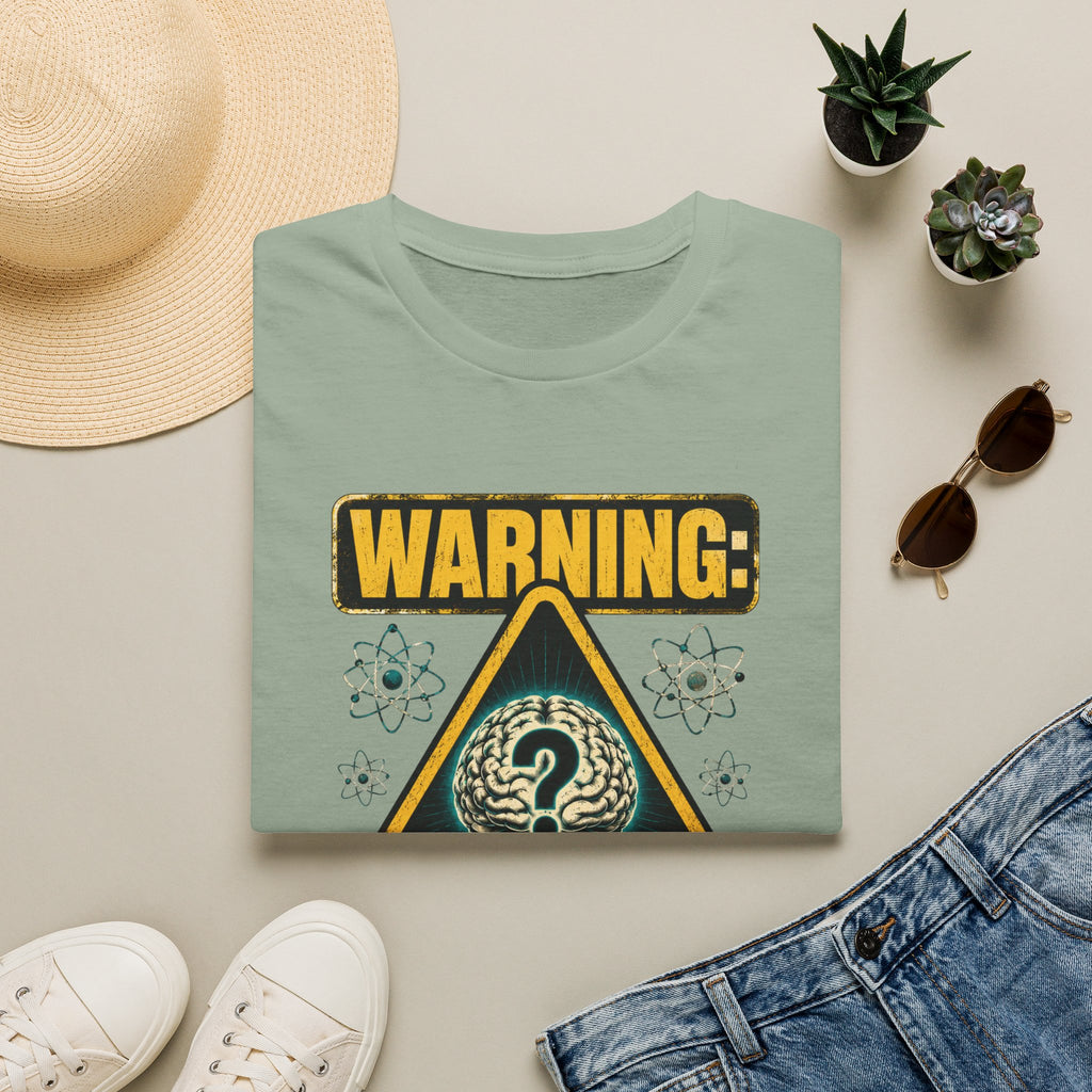 "WARNING: May Contain Critical Thinking" Graphic Tee
