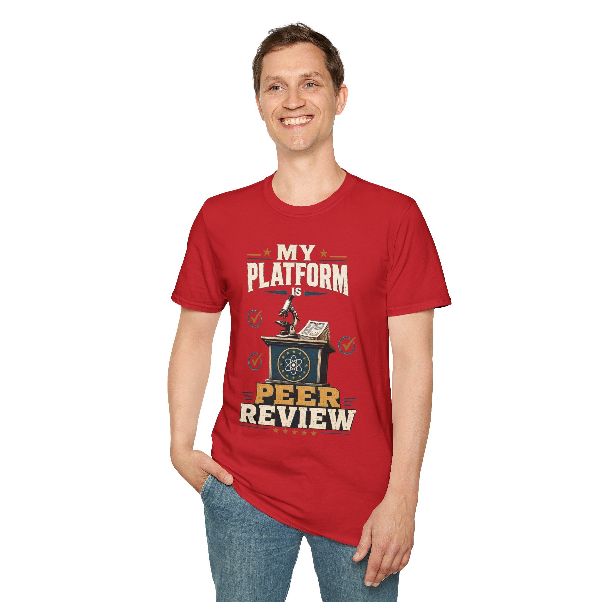 Peer Review T-Shirt — “My Platform is Peer Review” Science Graphic Tee